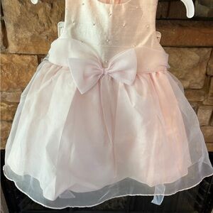 Bonnie Baby Light Pink Formal Dress with Bow